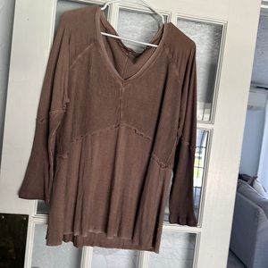 Long sleeve over sized blouse